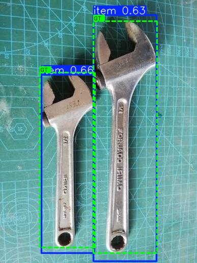 Inference on real photo, two adjustable wrenches